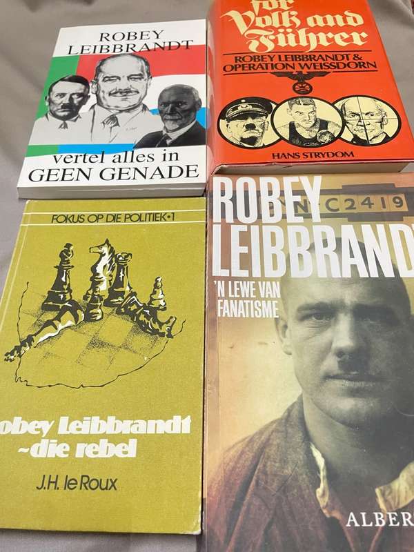 Robey Leibbrand x4 boeke: Geen Genade & R.L. die Rebel & R Leibbrandt, Blake & Vor Volk und Fuhrer